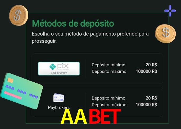 O cassino AABETbet oferece uma grande variedade de métodos de pagamento